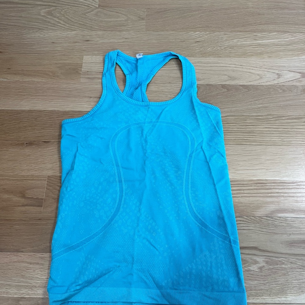 Lulu Lemon Swiftly Tank Top - Aqua Blue